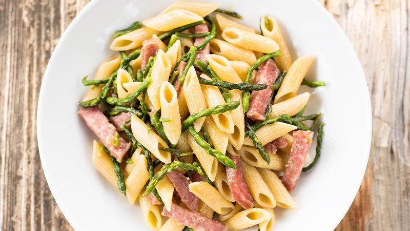 Penne prosciutto cotto e asparagi-1(0)